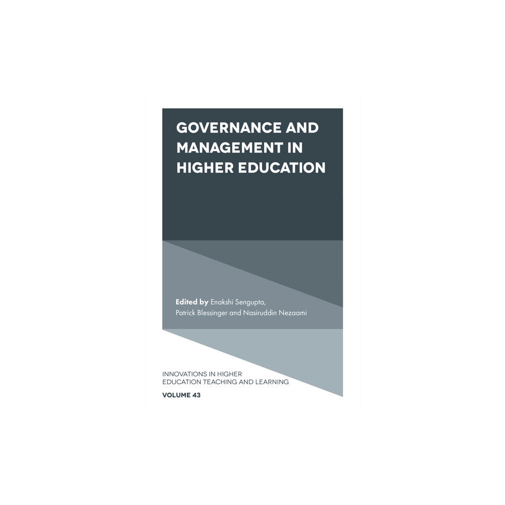 Emerald Publishing Limited Governance and Management in Higher Education (inbunden, eng)