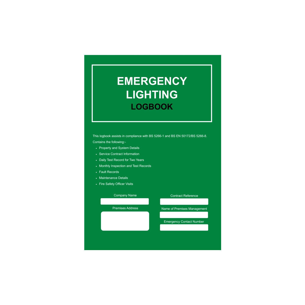 Independent Publishing Network Emergency Lighting Logbook (häftad, eng)