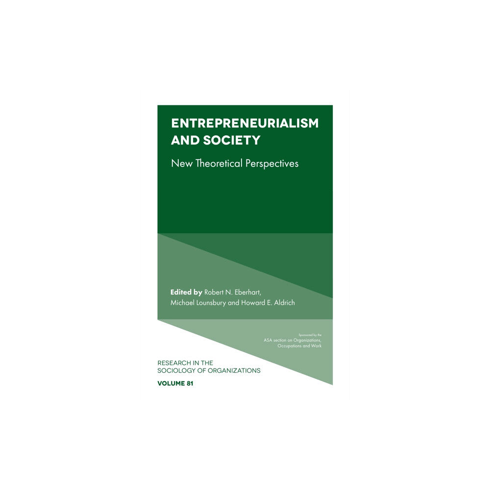 Emerald Publishing Limited Entrepreneurialism and Society (inbunden, eng)