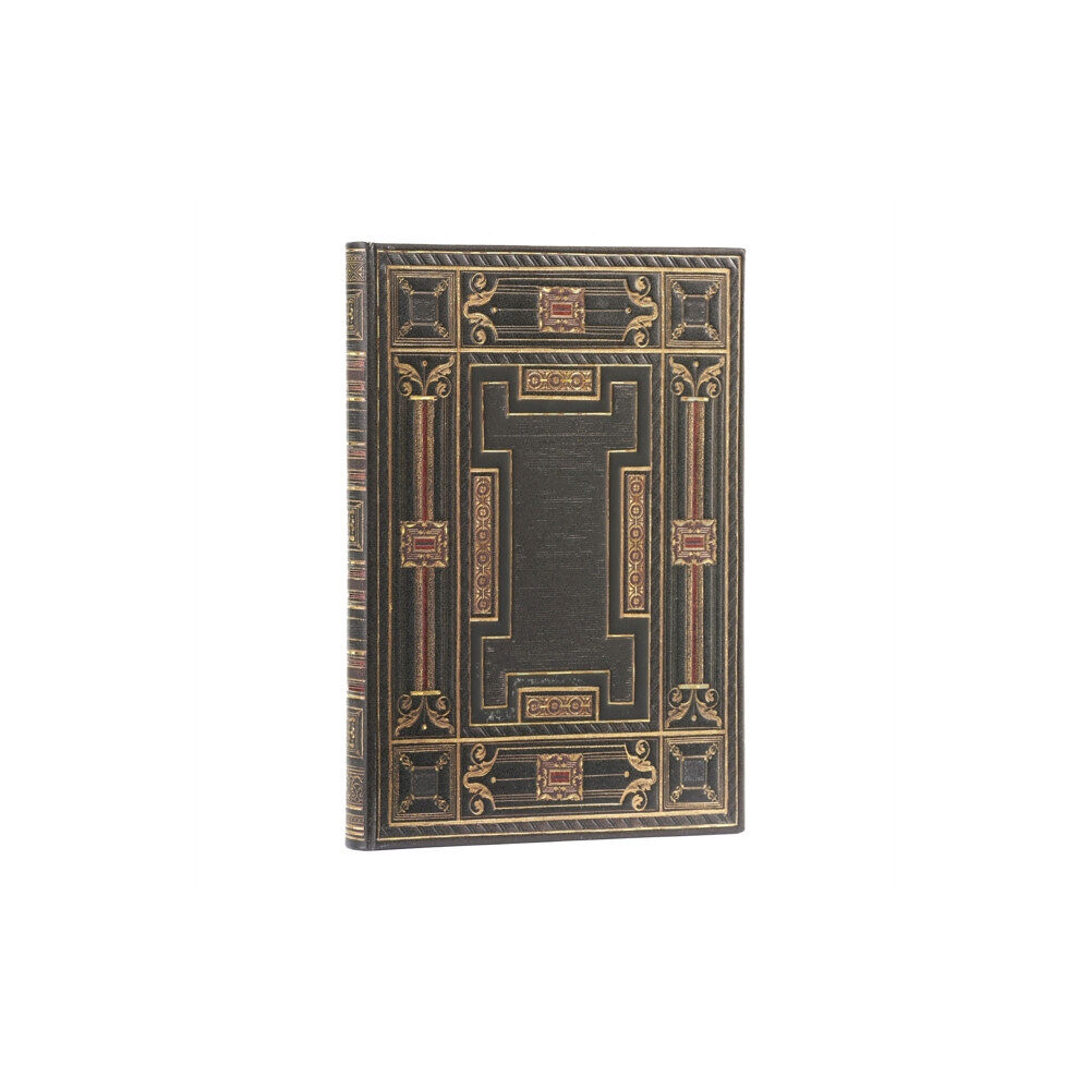 paperblanks Onyx (Asterales) Midi Lined Hardback Journal (Elastic Band Closure) (inbunden, eng)