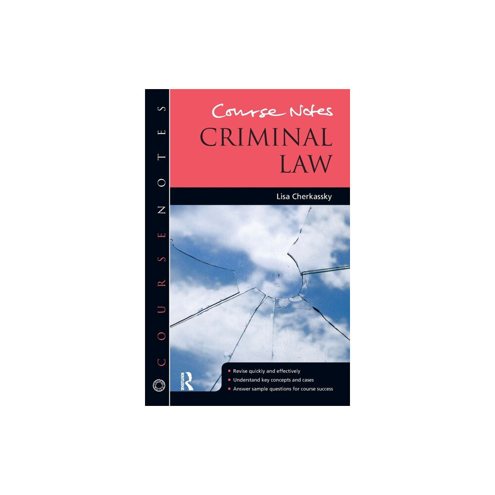 Taylor & francis ltd Course Notes: Criminal Law (häftad, eng)