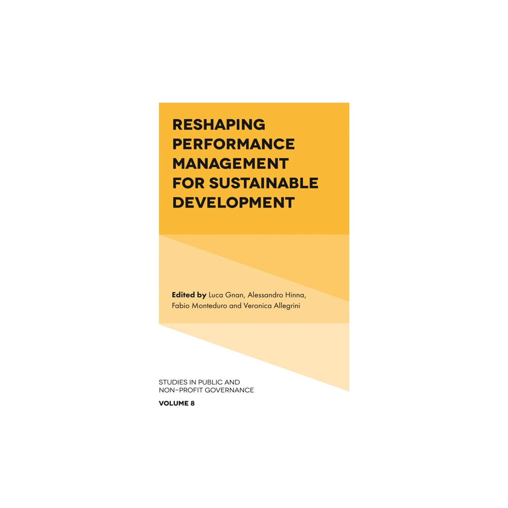 Emerald Publishing Limited Reshaping Performance Management for Sustainable Development (inbunden, eng)