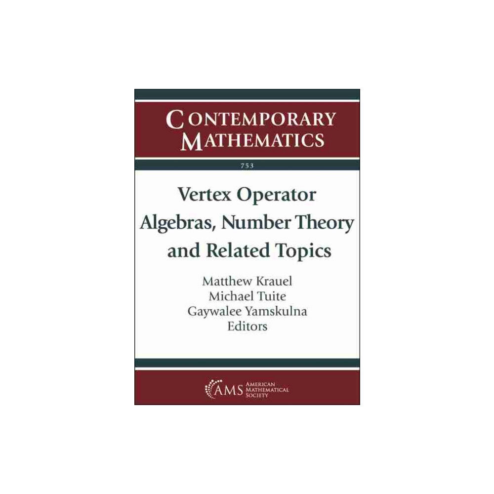 American Mathematical Society Vertex Operator Algebras, Number Theory and Related Topics (häftad, eng)