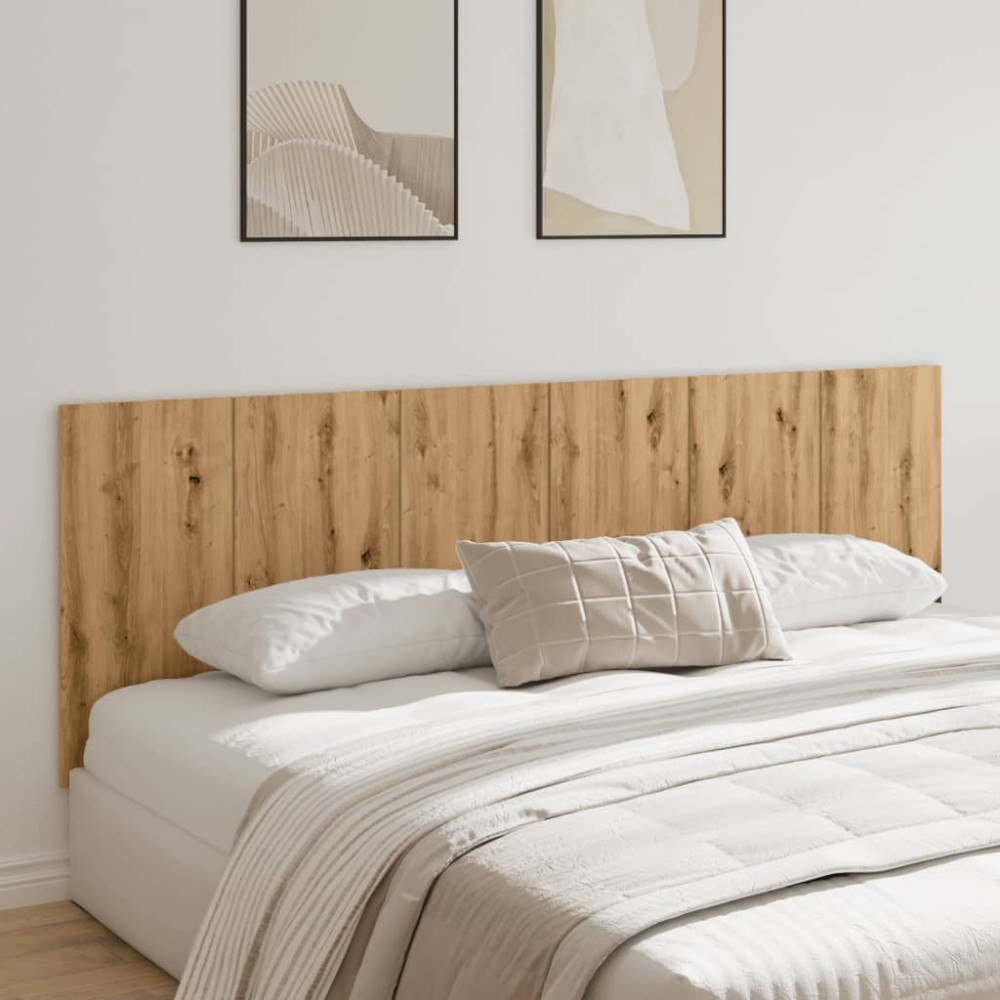 vidaXL Vägghängd sänggavel artisian ek 240x1,5x80 cm konstruerat trä