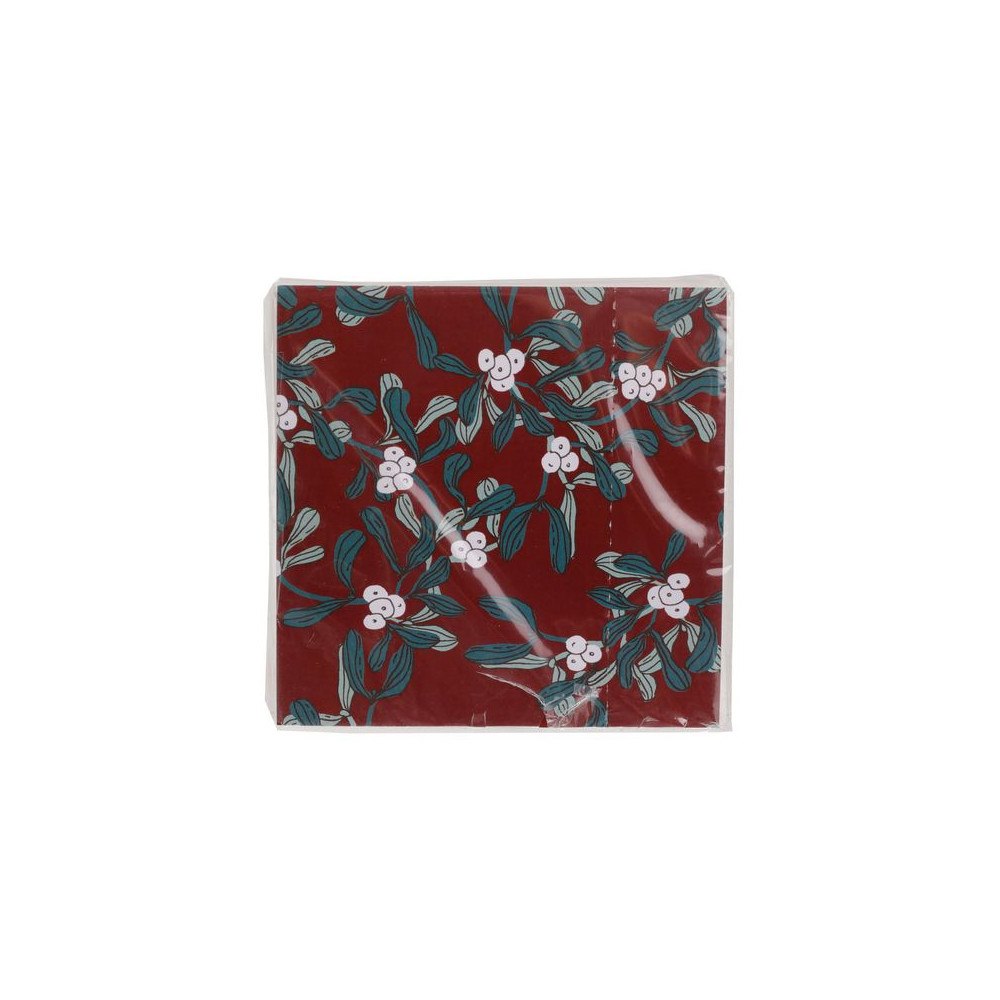 Festive Servett Mistel FSC 25x25cm 20/fp