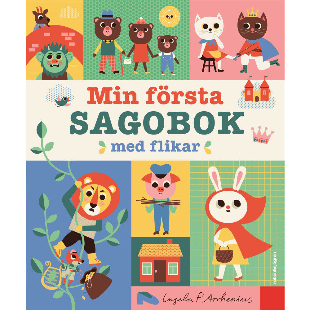 Rabén & Sjögren Min första sagobok med flikar (bok, board book)