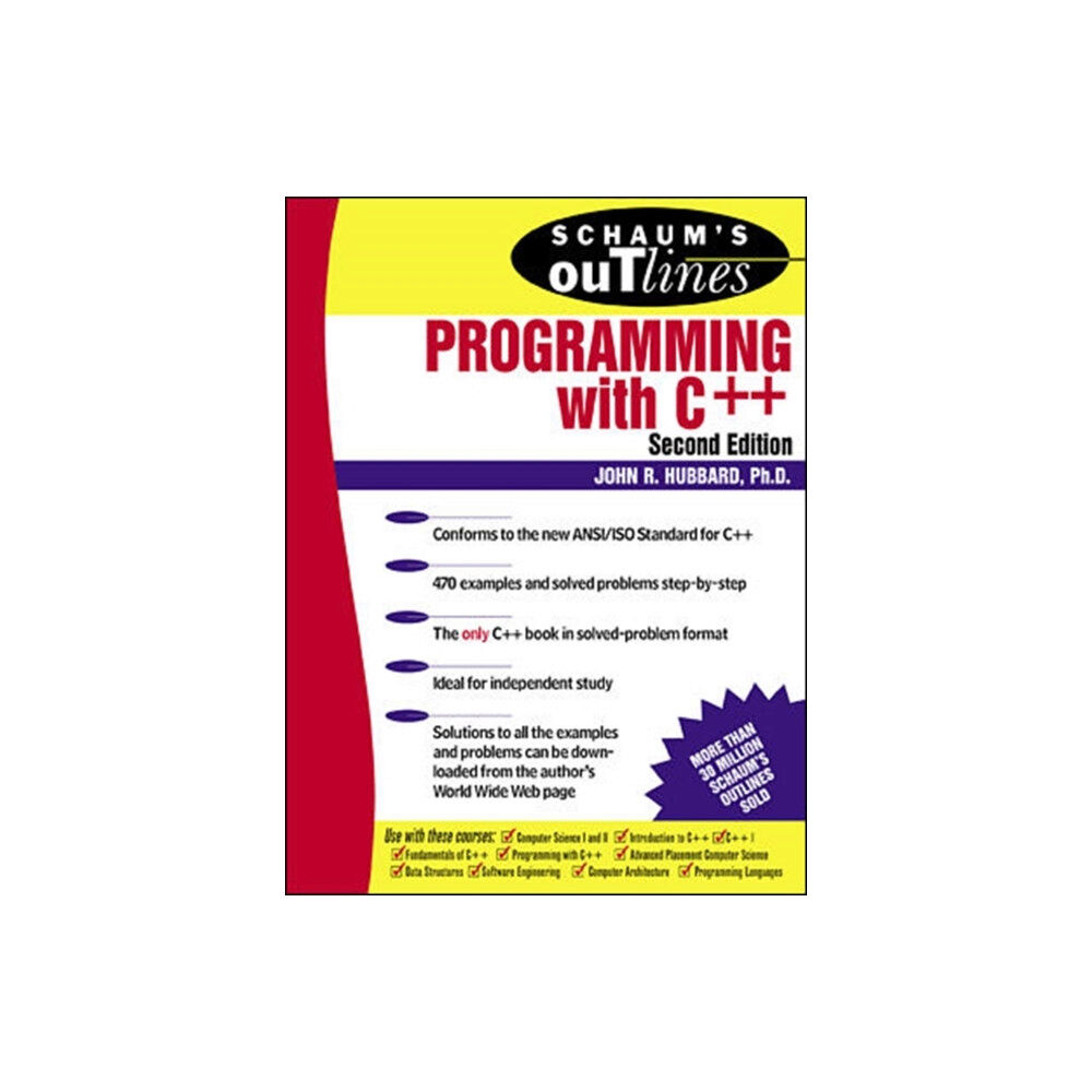 McGraw-Hill Education - Europe Schaum's Outline of Programming with C++ (häftad, eng)