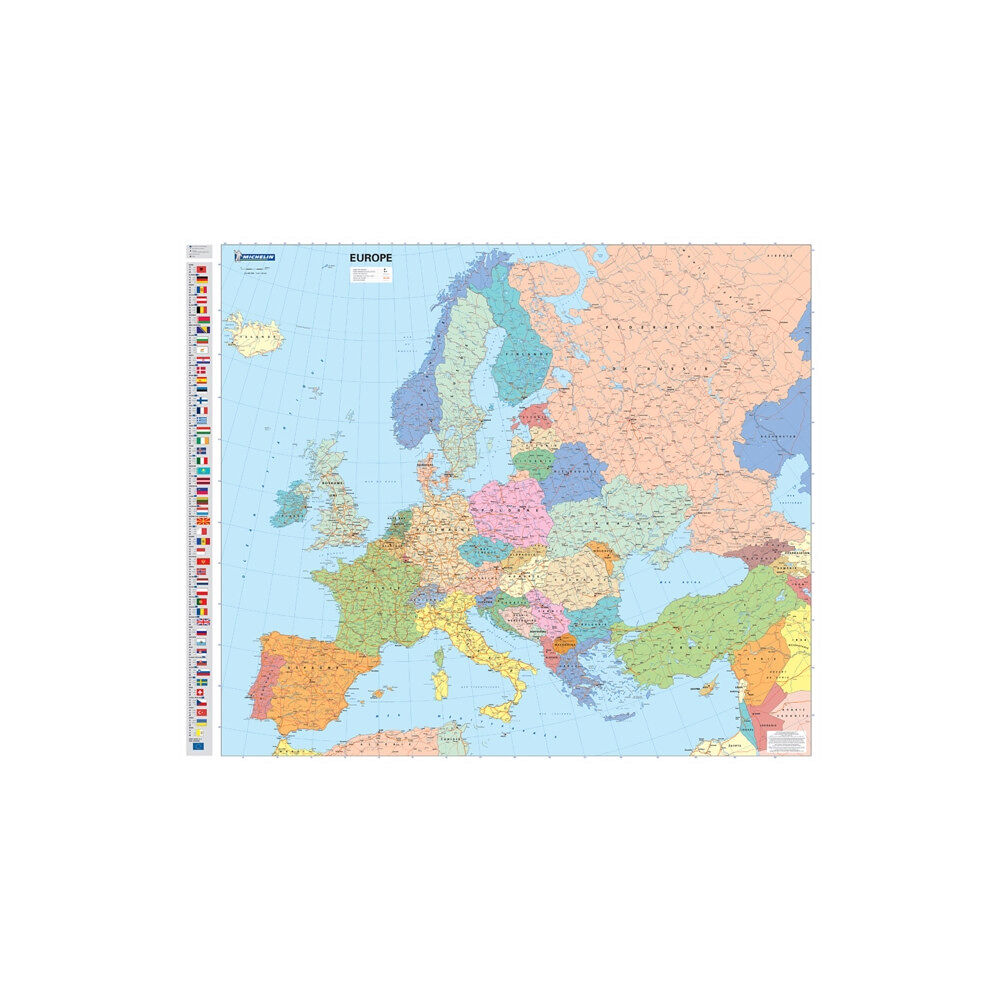 Michelin Editions Des Voyages Europe Political - Michelin rolled & tubed wall map Encapsulated