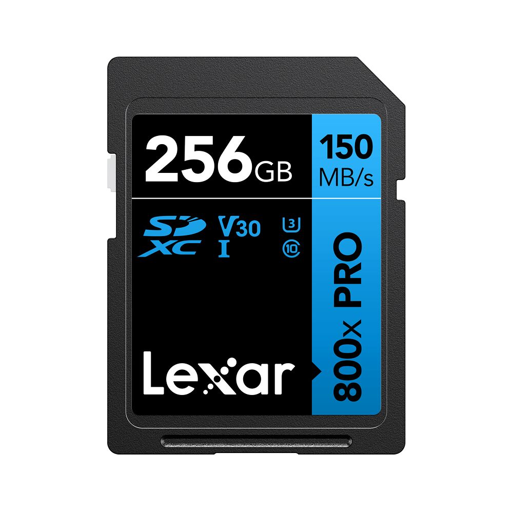 LEXAR Lexar SDXC 800x Pro UHS-I cards, C10 (V30) U3, R150/W45, 256GB