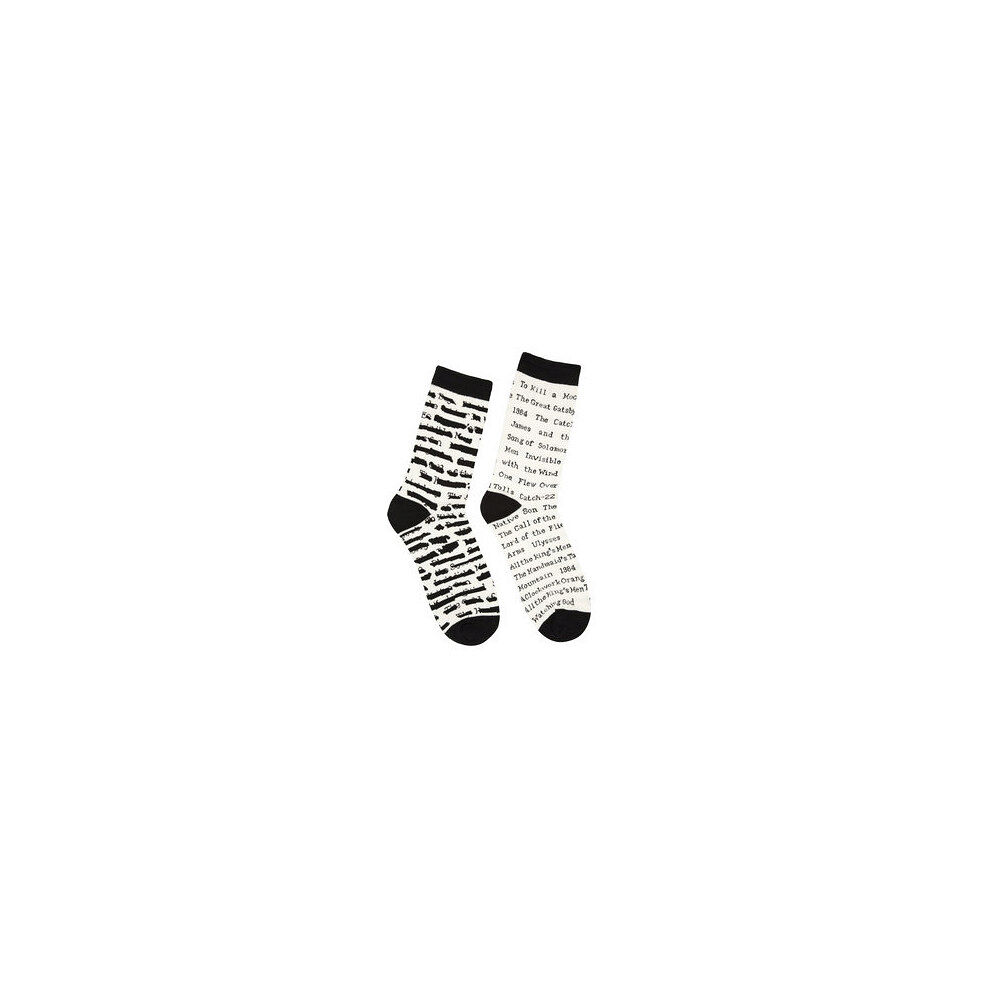 Out of Print Banned Books Socks - Large