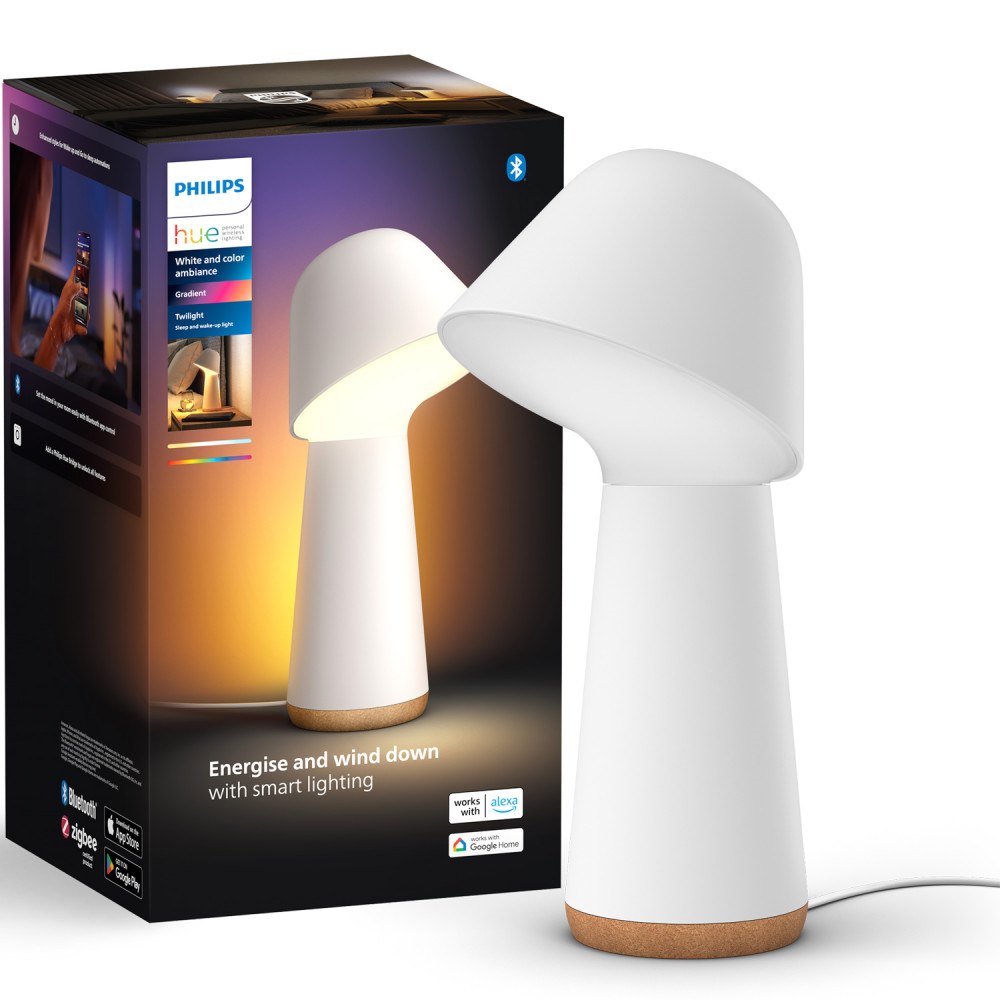 Philips HUE Twilight Sänglampa White and color ambiance Vit