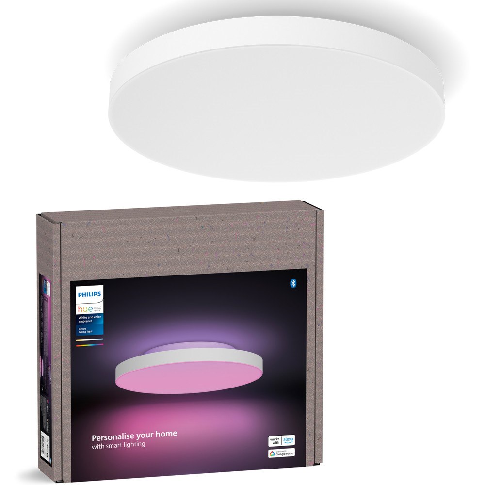 Philips HUE Datura liten takplafond Ø38,4 cm White and color ambiance 3300 lm