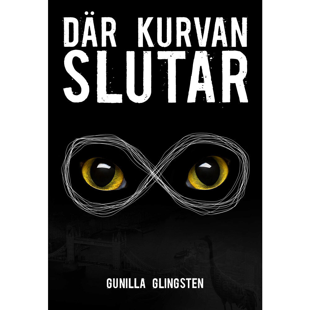 Gunilla Glingsten Där kurvan slutar (bok, danskt band)