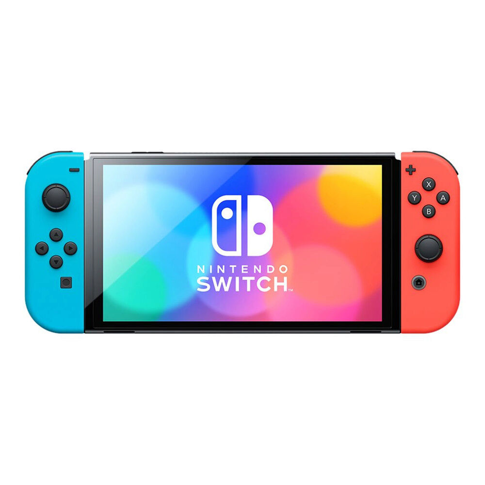 Nintendo Nintendo Switch OLED - Spelkonsol - svart, neonröd, neonblå