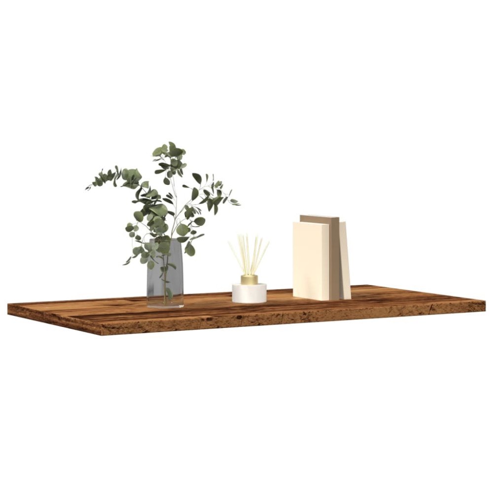 vidaXL Vägghyllor 4 st åldrat trä 60x30x1,5 cm konstruerat trä