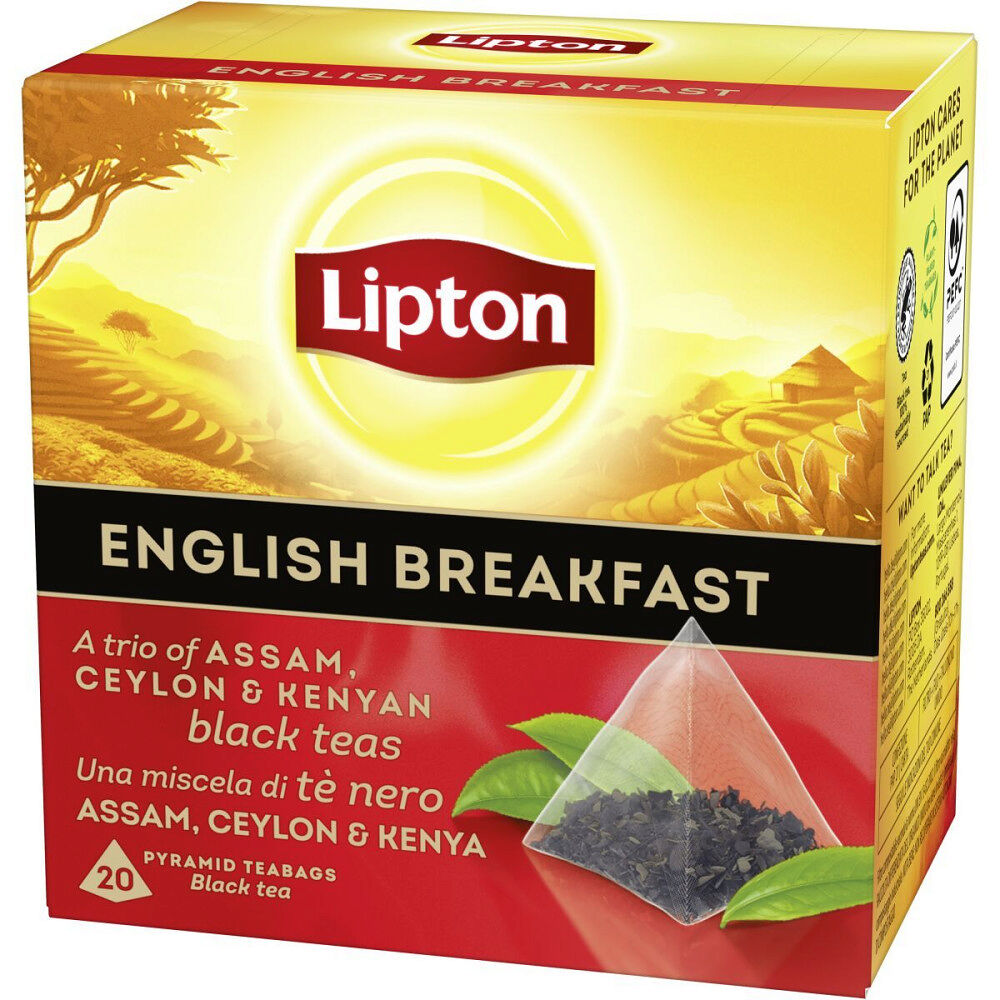 Lipton English Breakfast Black Tea Pyramid 20 st