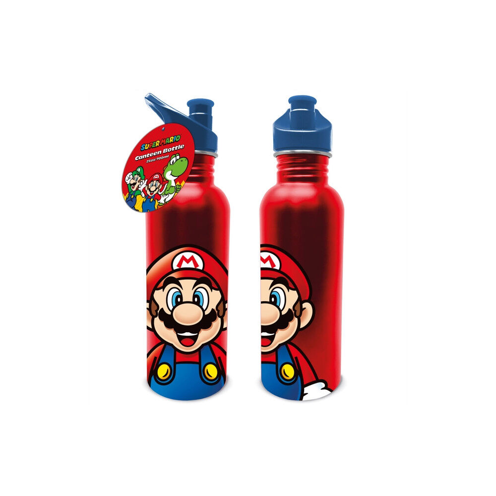 Pyramid International Super Mario (Mario) Metal 25oz/700ml Metal Canteen Drinks Bottle (häftad, eng)