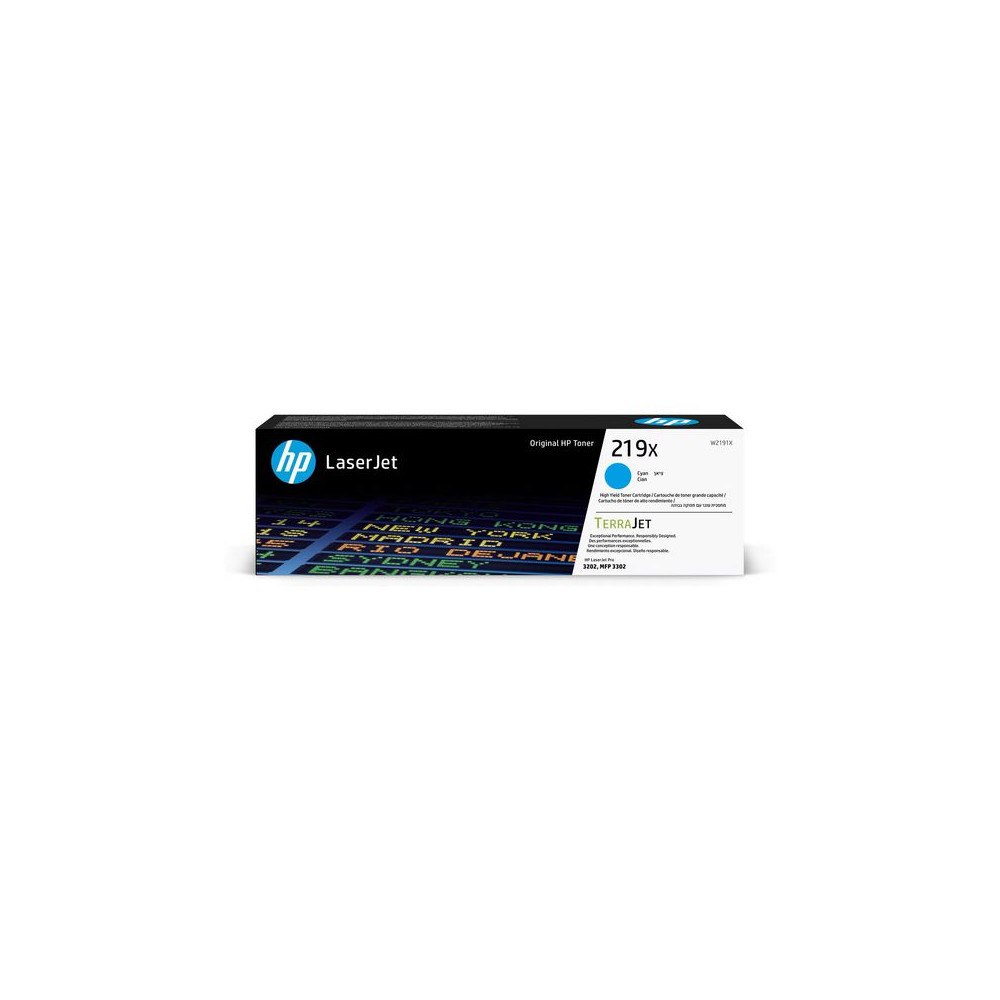 HP Toner HP W2191X 2,5K cyan