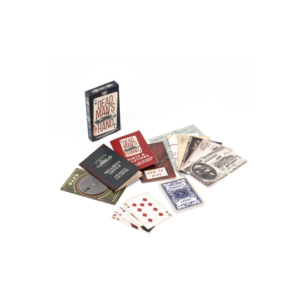Professor Puzzle Display Murder Mystery: Mini Dead Man's Hand Game 8p