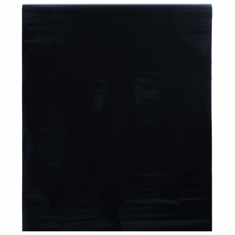 vidaXL Fönsterfilm statisk frostad frostad svart 45x500 cm PVC
