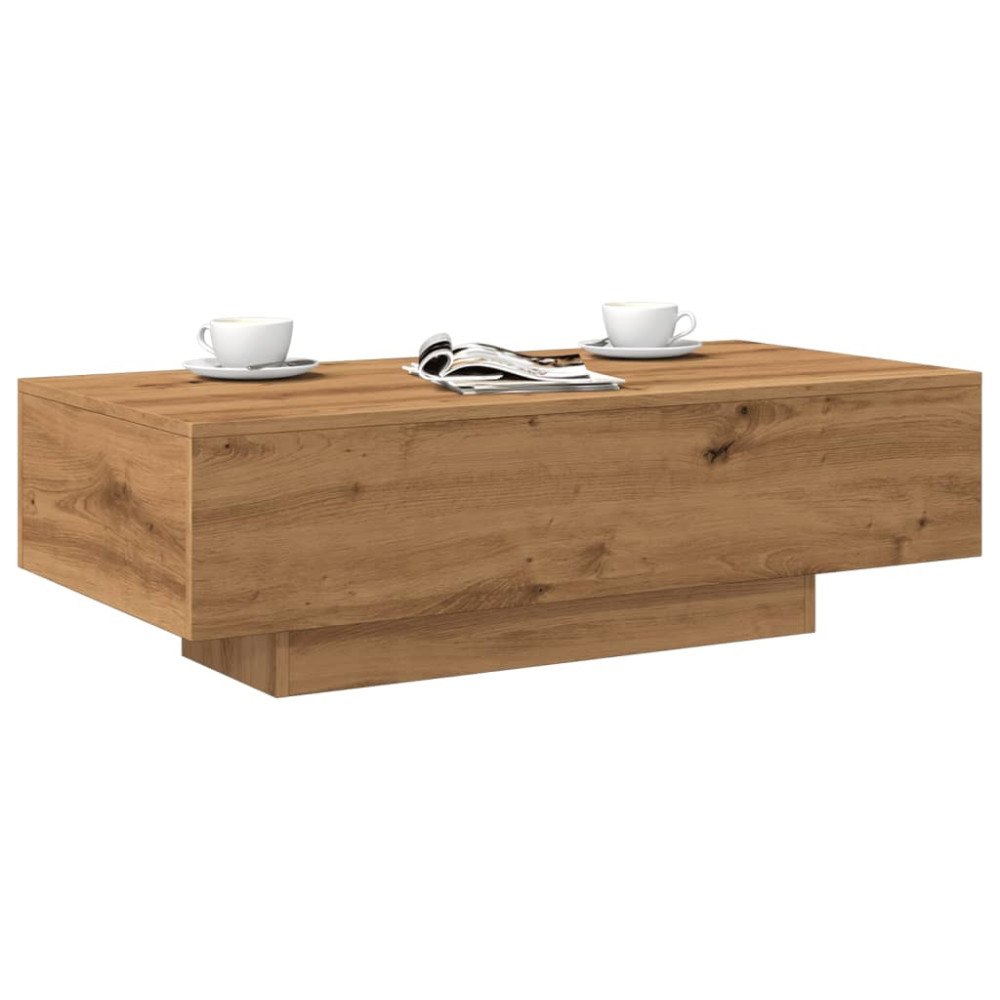 vidaXL Soffbord artisan ek 100x49,5x31 cm konstruerat trä