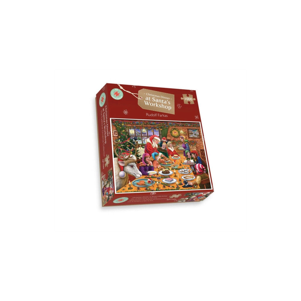 ALL JIGSAW PUZZLES Christmas Dinner at Santa's Workshop 1000 Piece Puzzle