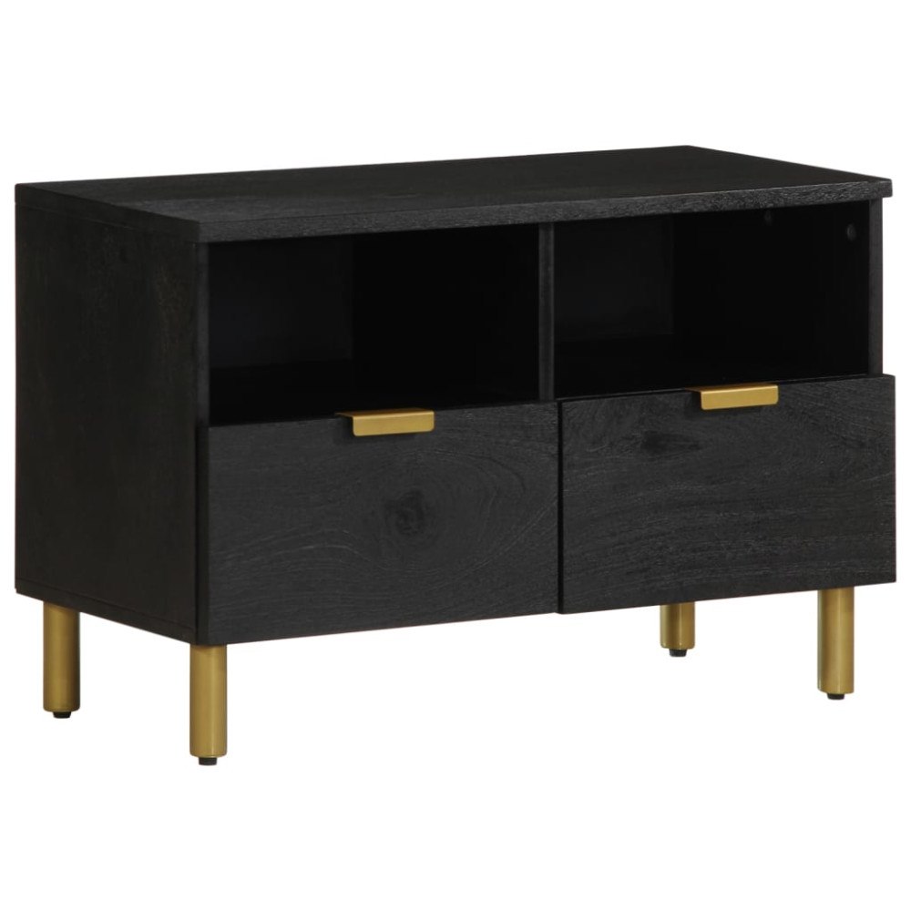 vidaXL Tv-bänk svart 70x33x46 cm konstruerat trä