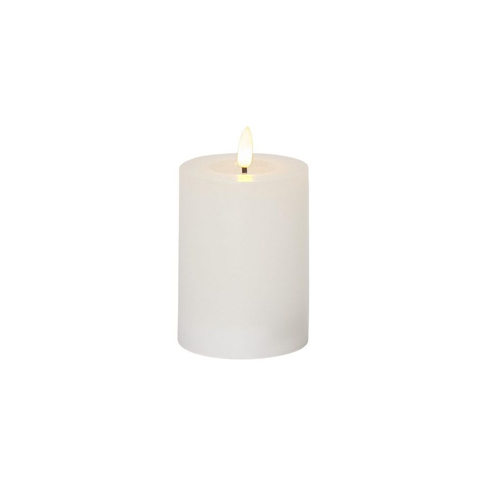 STAR TRADING Blockljus STAR T Flamme LED 12,5cm beige