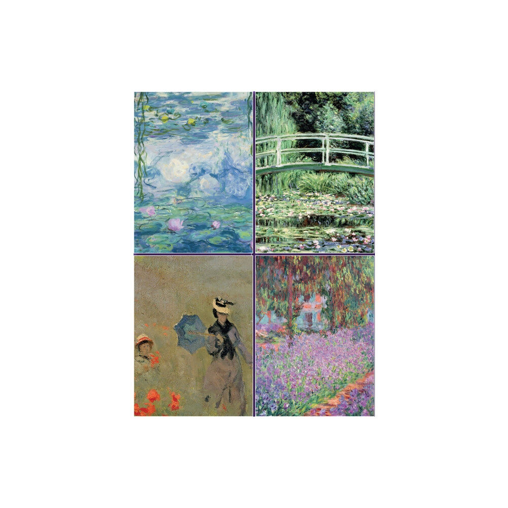 Anness publishing Set of Four Magnetic Notepads: Monet (häftad, eng)