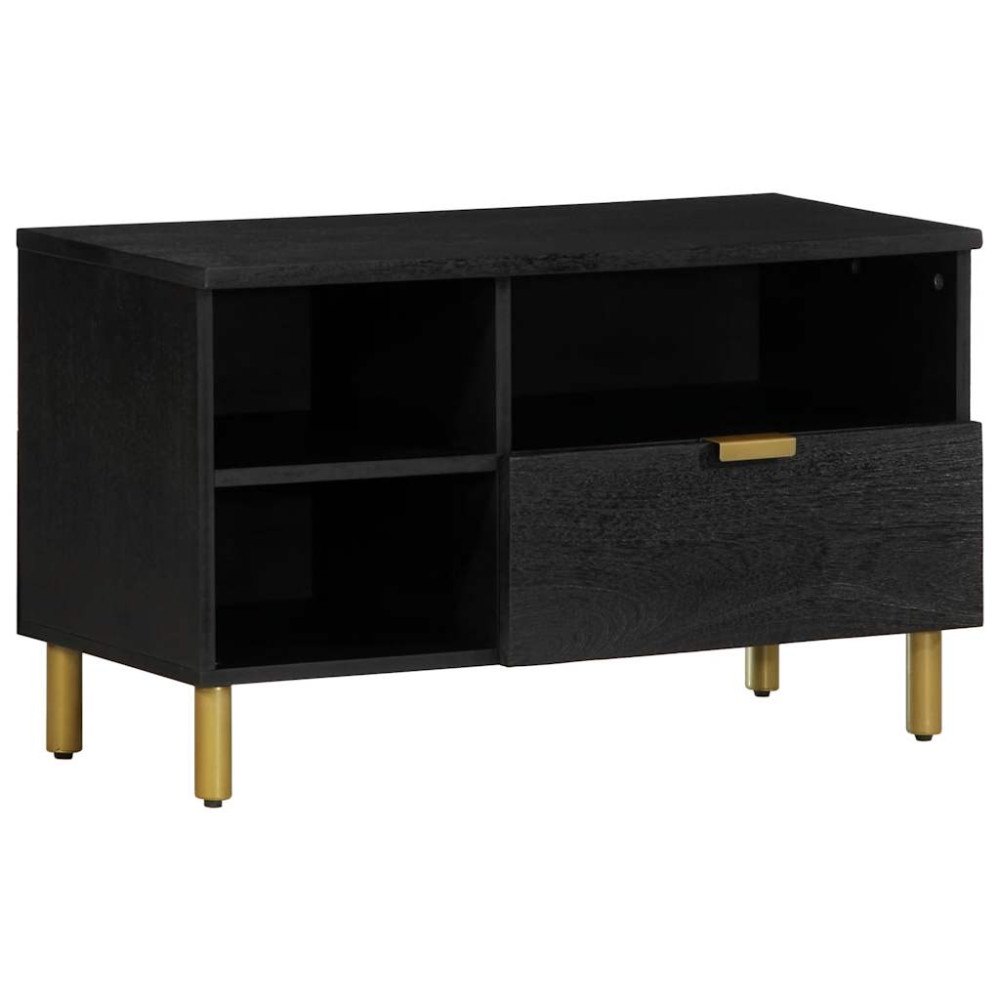 vidaXL Tv-bänk svart 80x33x46 cm konstruerat trä