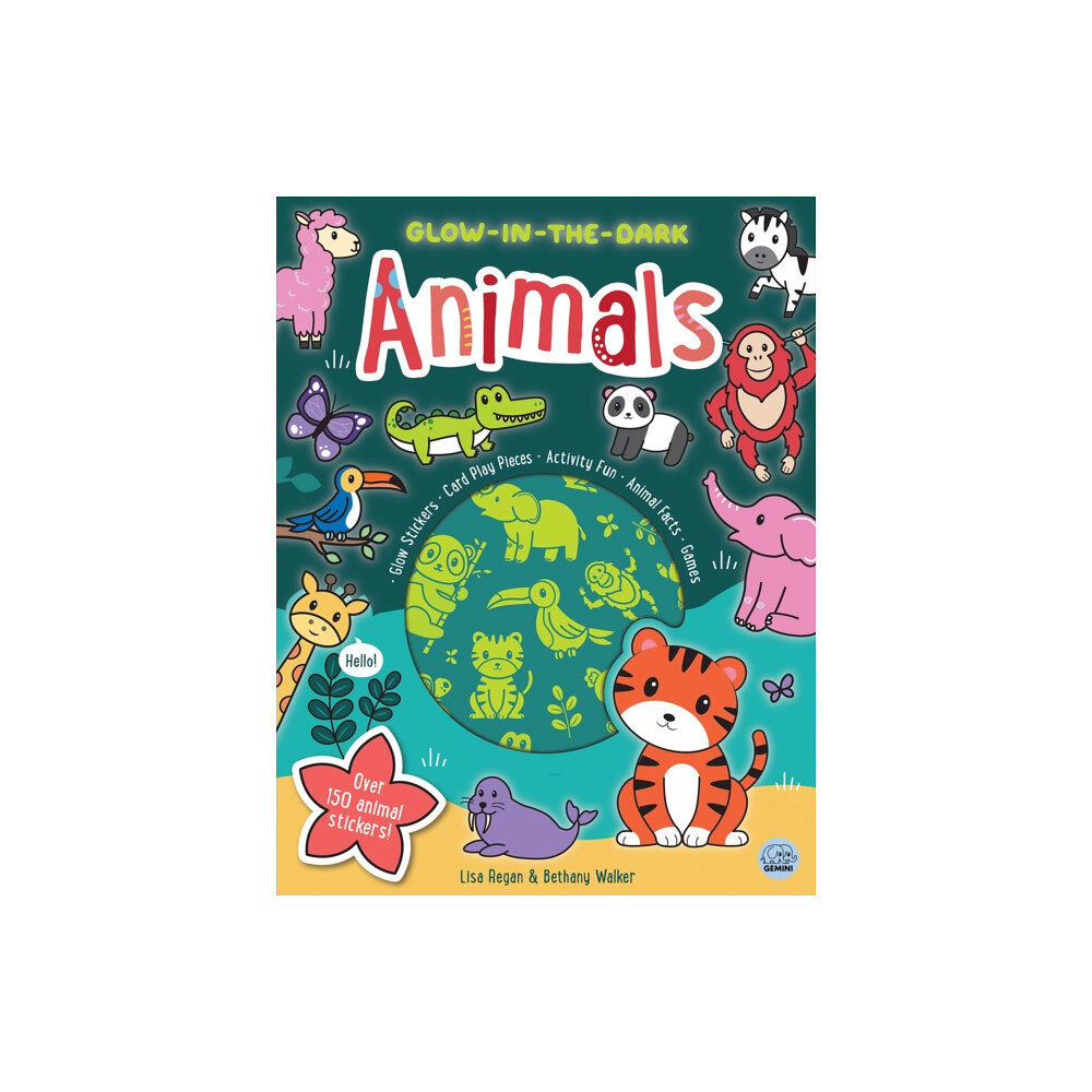 Gemini Books Group Ltd Glow-in-the-Dark Animals Sticker Activity (häftad, eng)