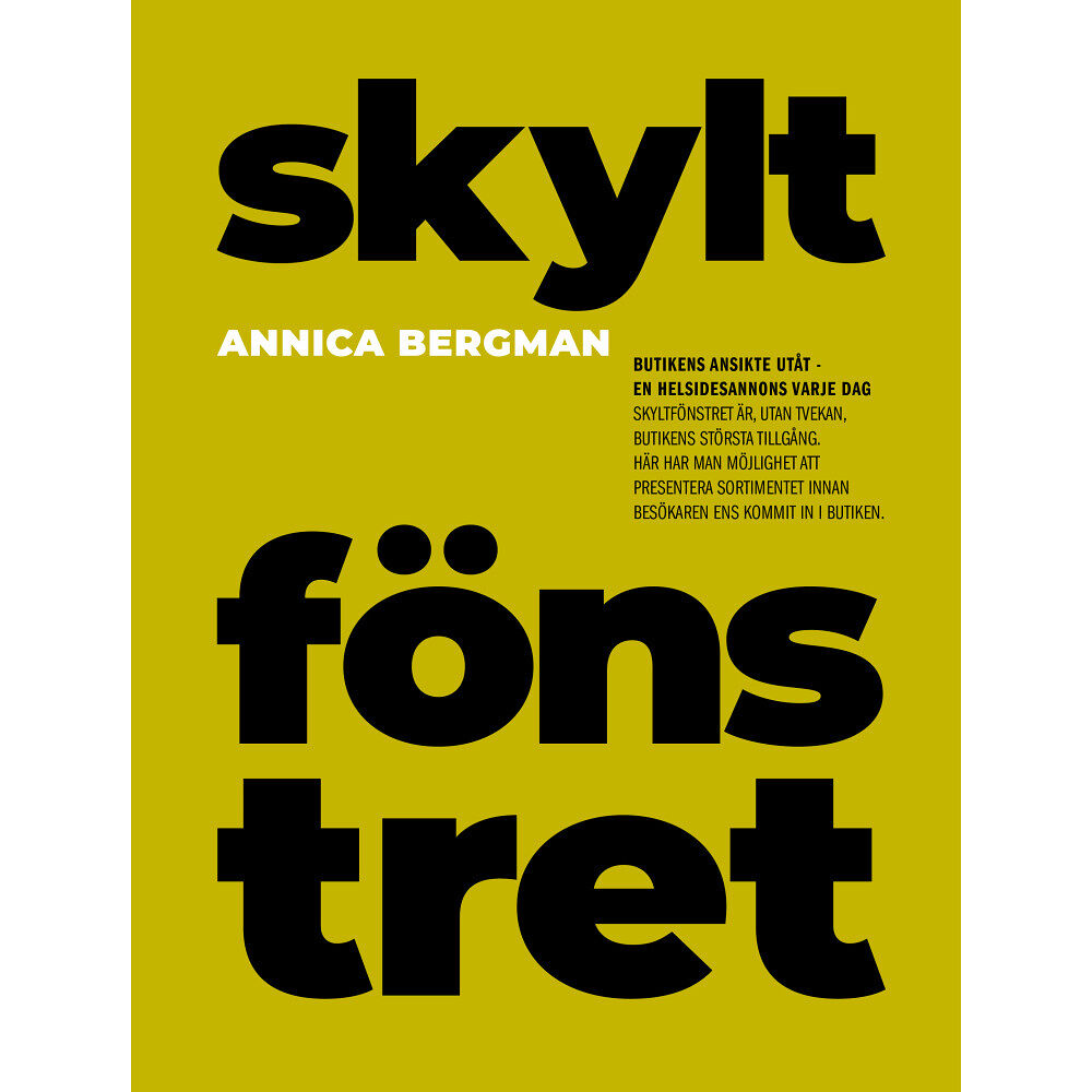 Annica Bergman Skyltfönstret (bok, danskt band)