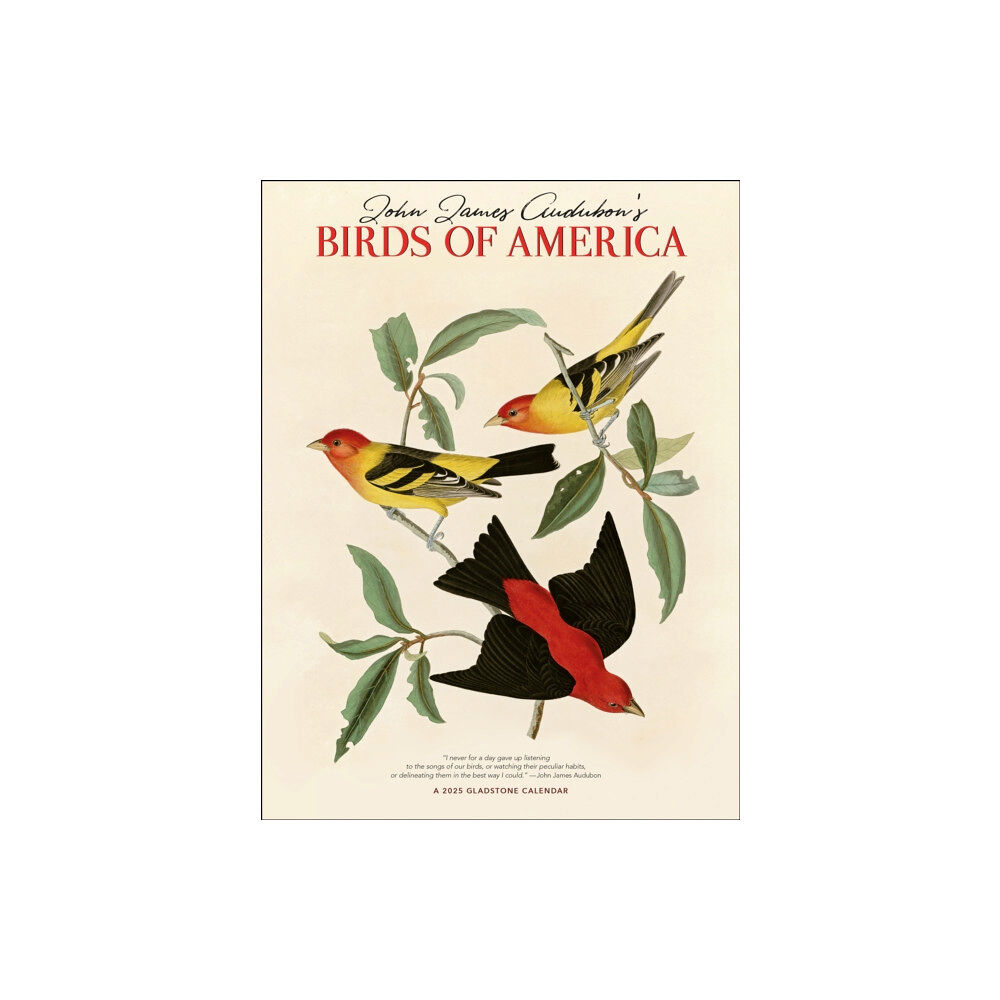 Gladstone Media Audubon’s Birds of America Deluxe Wall Calendar 2025