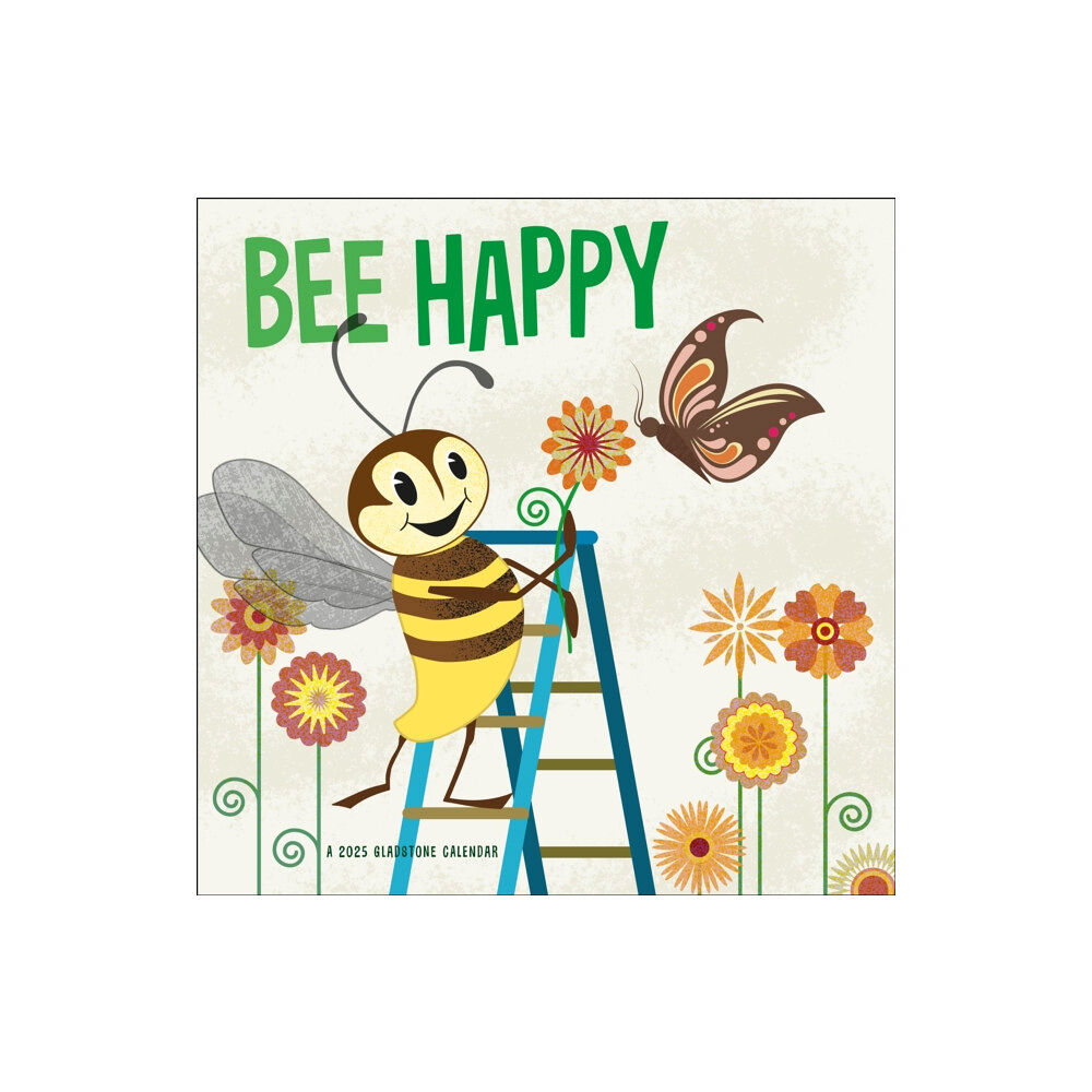 Gladstone Media Bee Happy Square Mini Calendar 2025