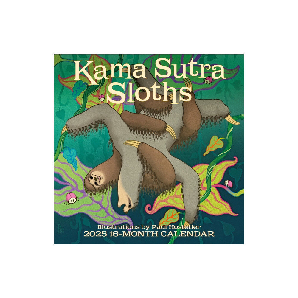 Gladstone Media Kama Sutra Sloths Square Wall Calendar 2025