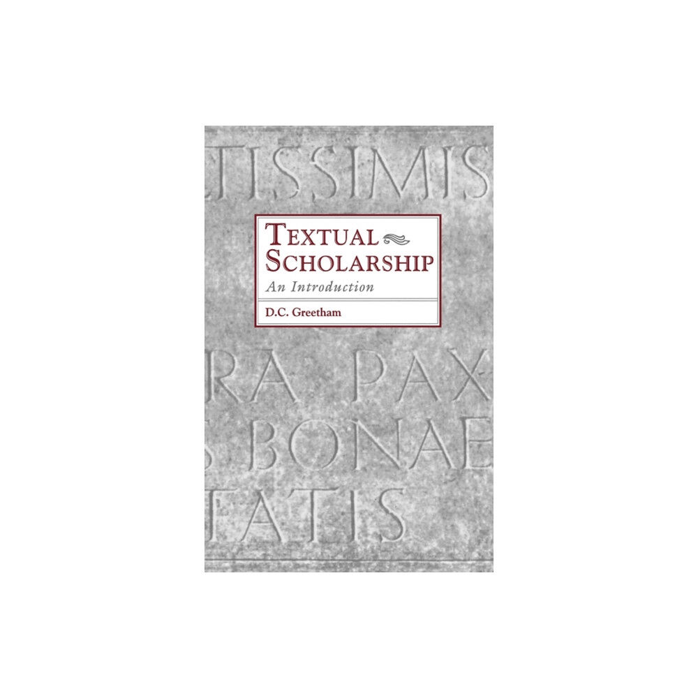 Taylor & francis inc Textual Scholarship (häftad, eng)