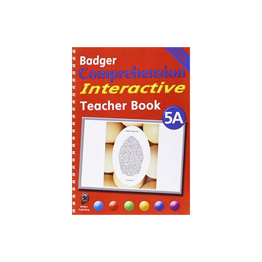 Badger Publishing Badger Comprehension Interactive KS2: Teacher Book 5A (bok, spiral, eng)