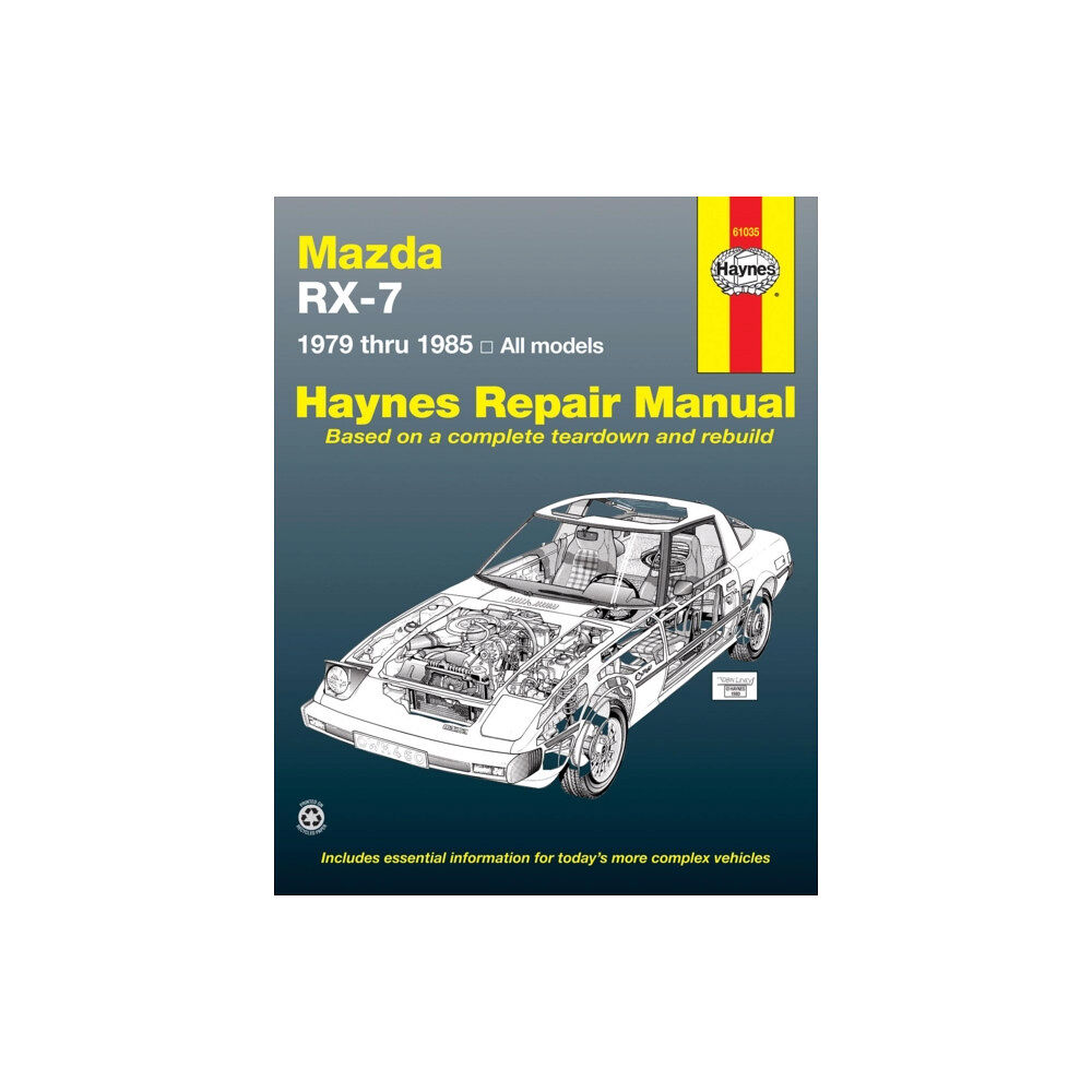 Haynes Manuals Inc Mazda RX-7 for Mazda RX-7, GS, GSL & GSL-SE (1979-1985) Haynes Repair Manual (USA) (häftad, eng)