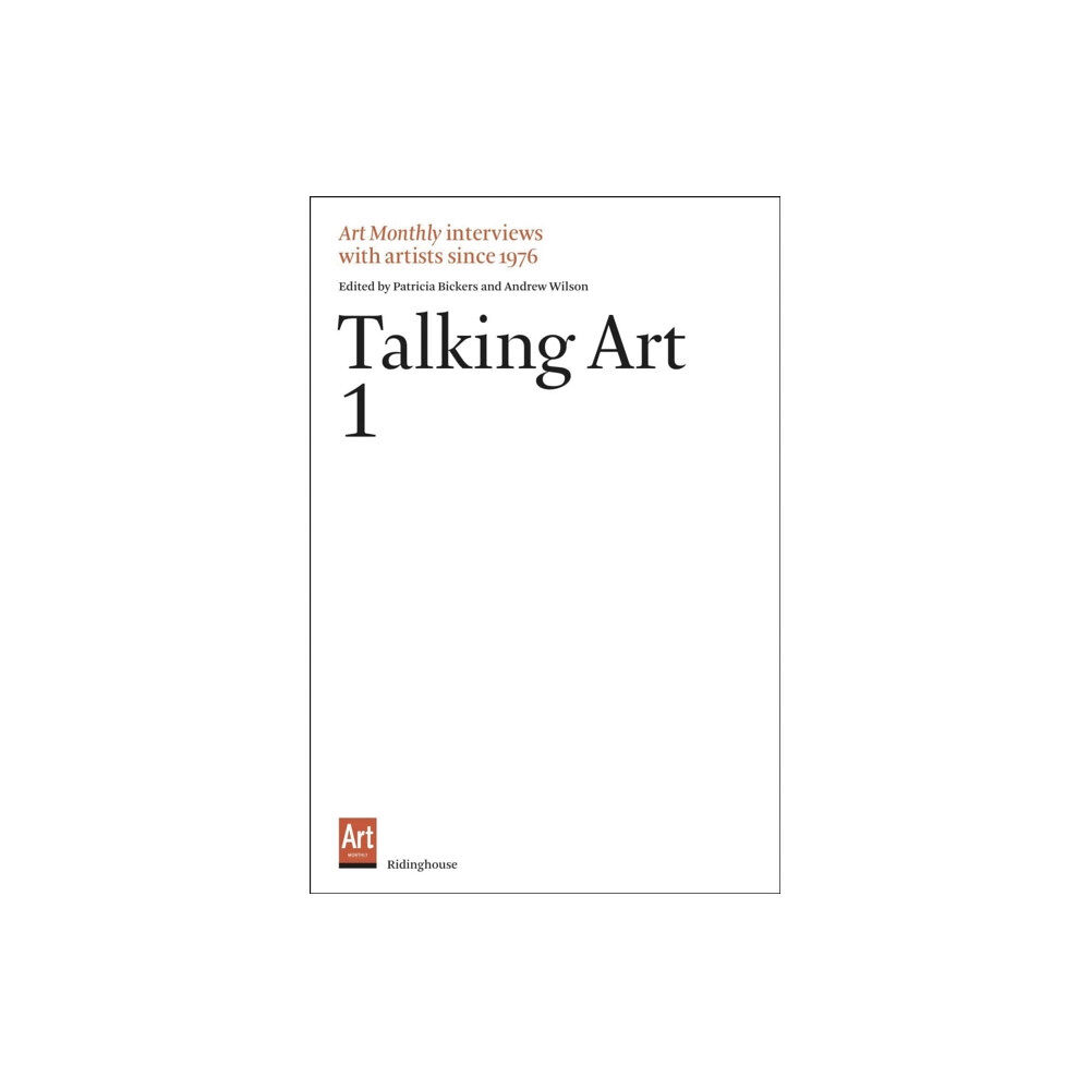Ridinghouse Talking Art 1 (häftad, eng)