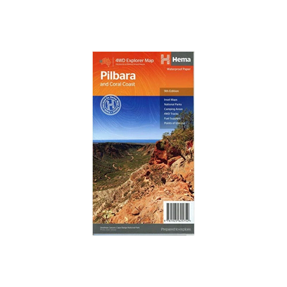 Hema Maps Pty.Ltd Pilbara & Coral Coast Map