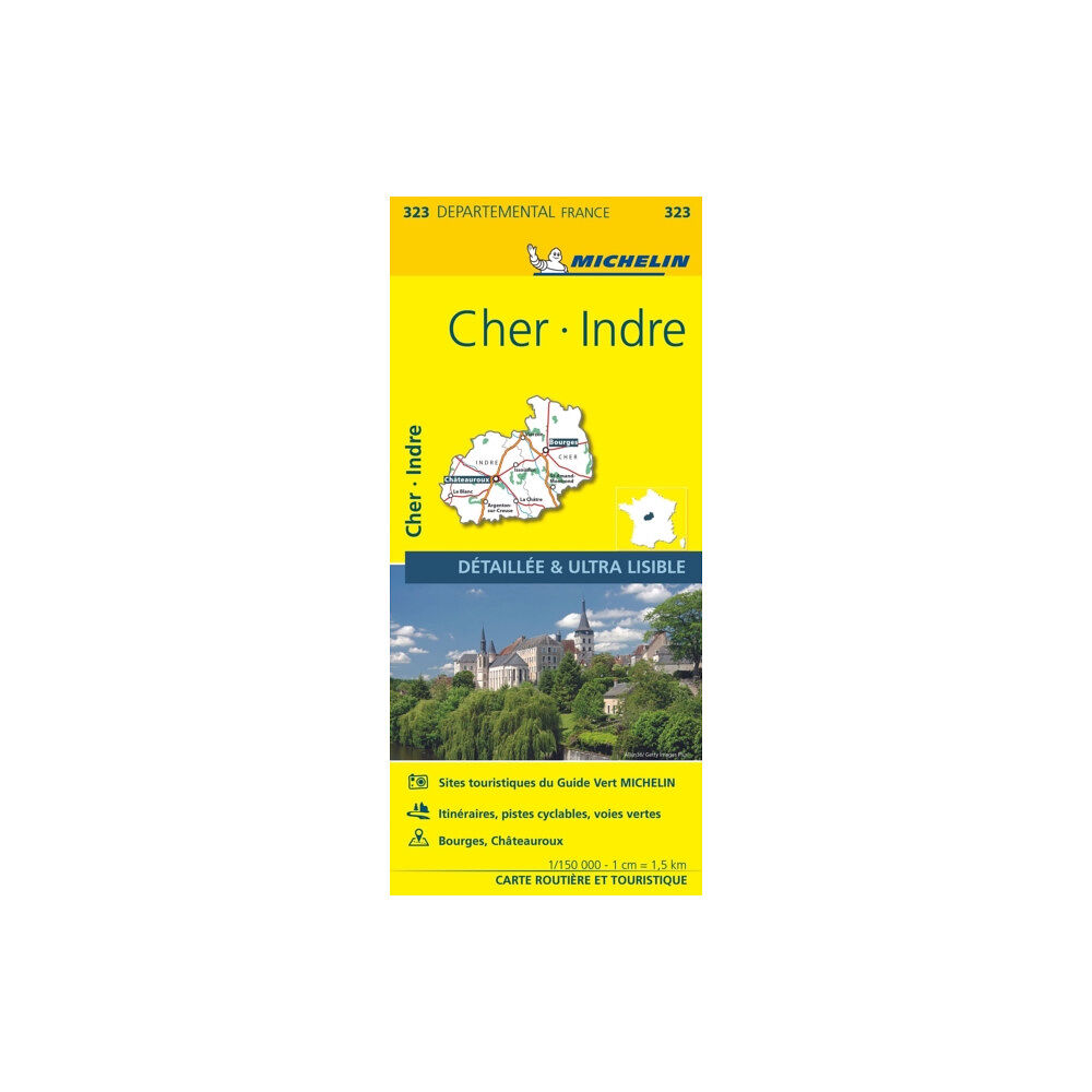 Michelin Editions Des Voyages Cher, Indre - Michelin Local Map 323