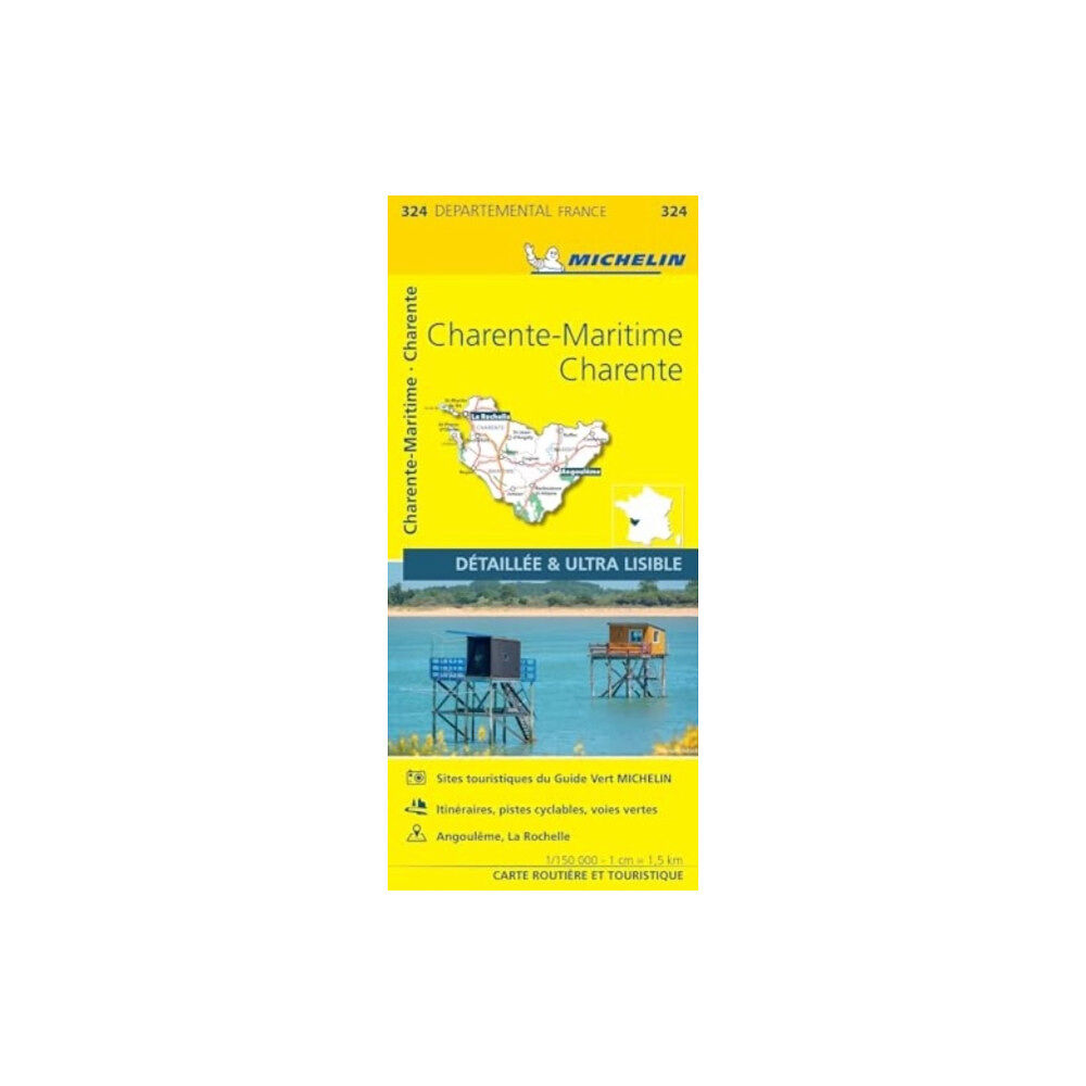 Michelin Editions Des Voyages Charente  Charente-Maritime - Michelin Local Map 324