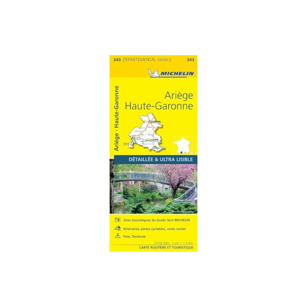 Michelin Editions Des Voyages Ariege, Haute-Garonne - Michelin Local Map 343