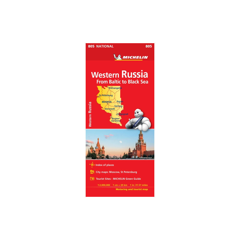 Michelin Editions Des Voyages Western Russia - Michelin National Map 805