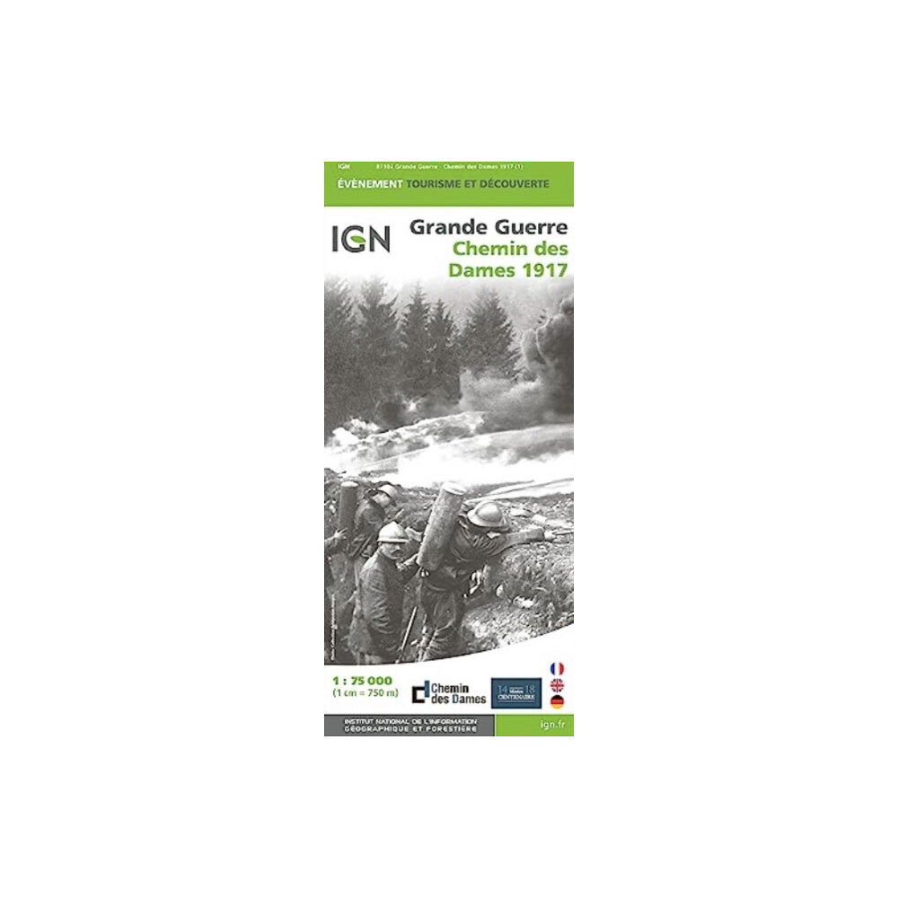 Institut Geographique National Chemin des Dames - 1917 Grande Guerre