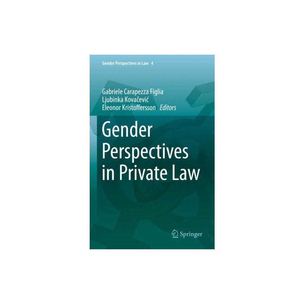 Springer International Publishing AG Gender Perspectives in Private Law (inbunden, eng)