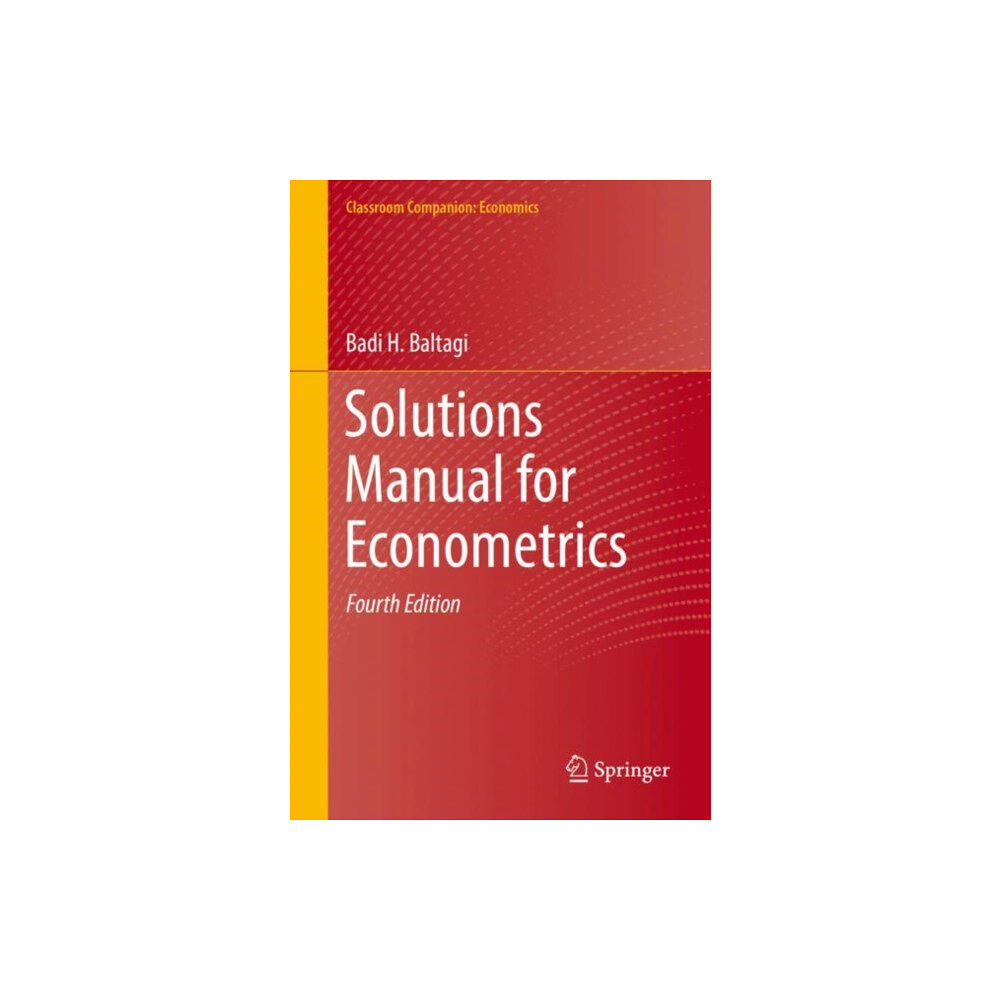 Springer Nature Switzerland AG Solutions Manual for Econometrics (häftad, eng)