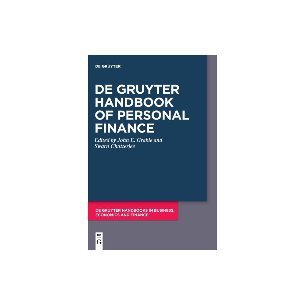 De Gruyter De Gruyter Handbook of Personal Finance (inbunden, eng)