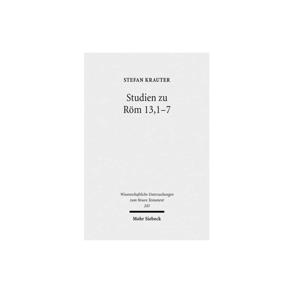 Mohr Siebeck Studien zu Rom 13,1-7 (inbunden, ger)