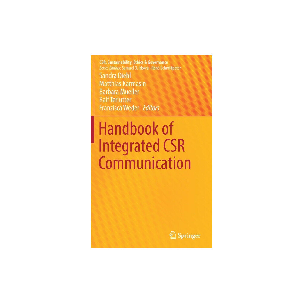 Springer International Publishing AG Handbook of Integrated CSR Communication (inbunden, eng)